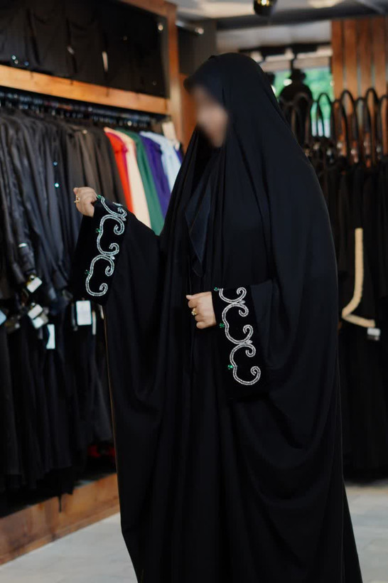 چادر عربی استین اشرافی طرحمانلی