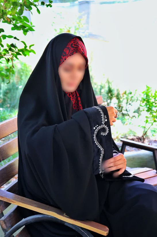 چادر عربی آستین اشرافی طرح اسپیرال