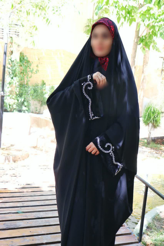 چادر عربی آستین اشرافی طرح اسپیرال